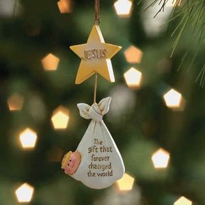 10 Jesus is the Gift That Changed the World Christmas tree ornaments